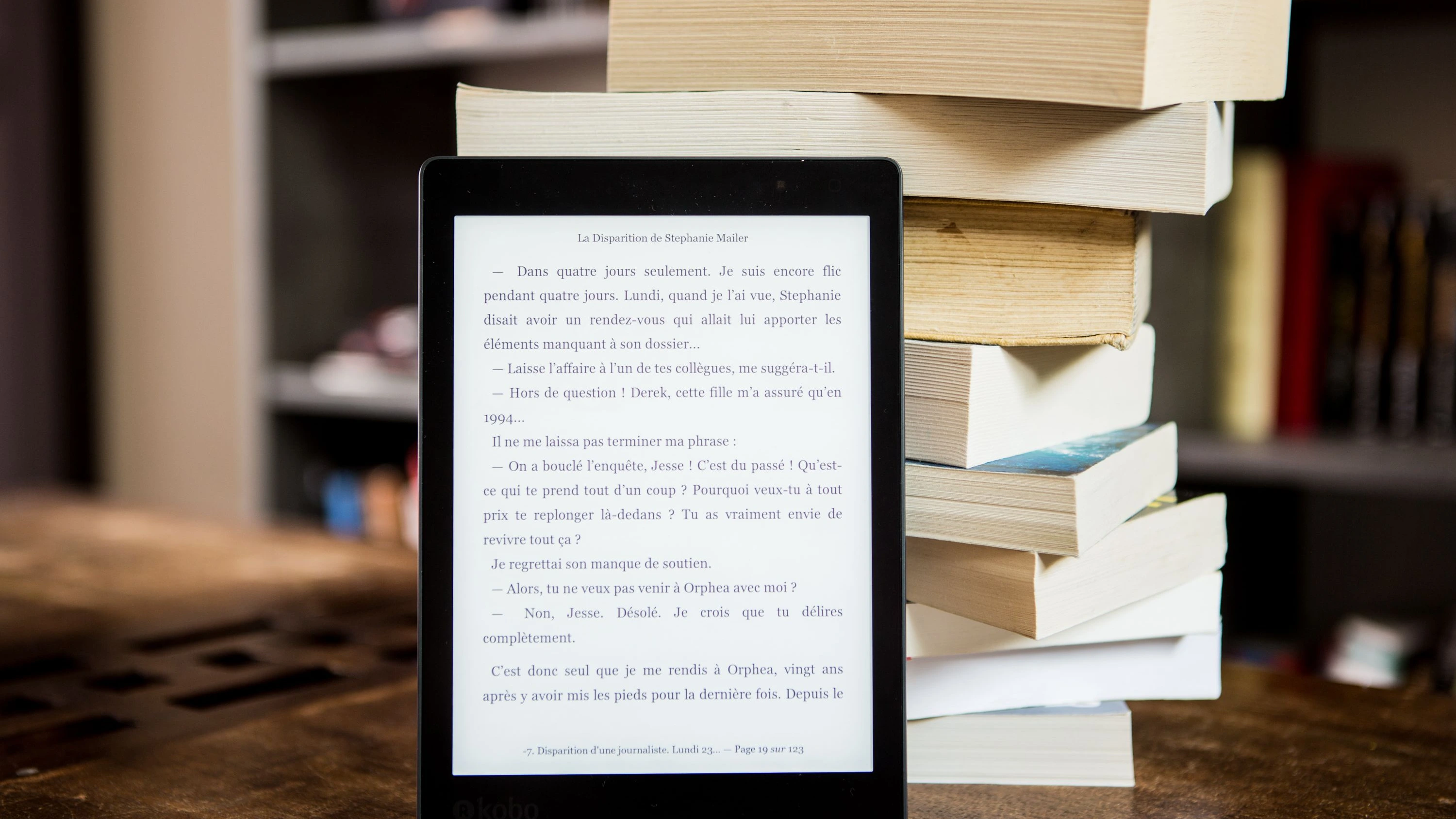 A Kindle e-reader displaying an ebook, representing the Amazon KDP royalty rate expansion effective July 7, 2026