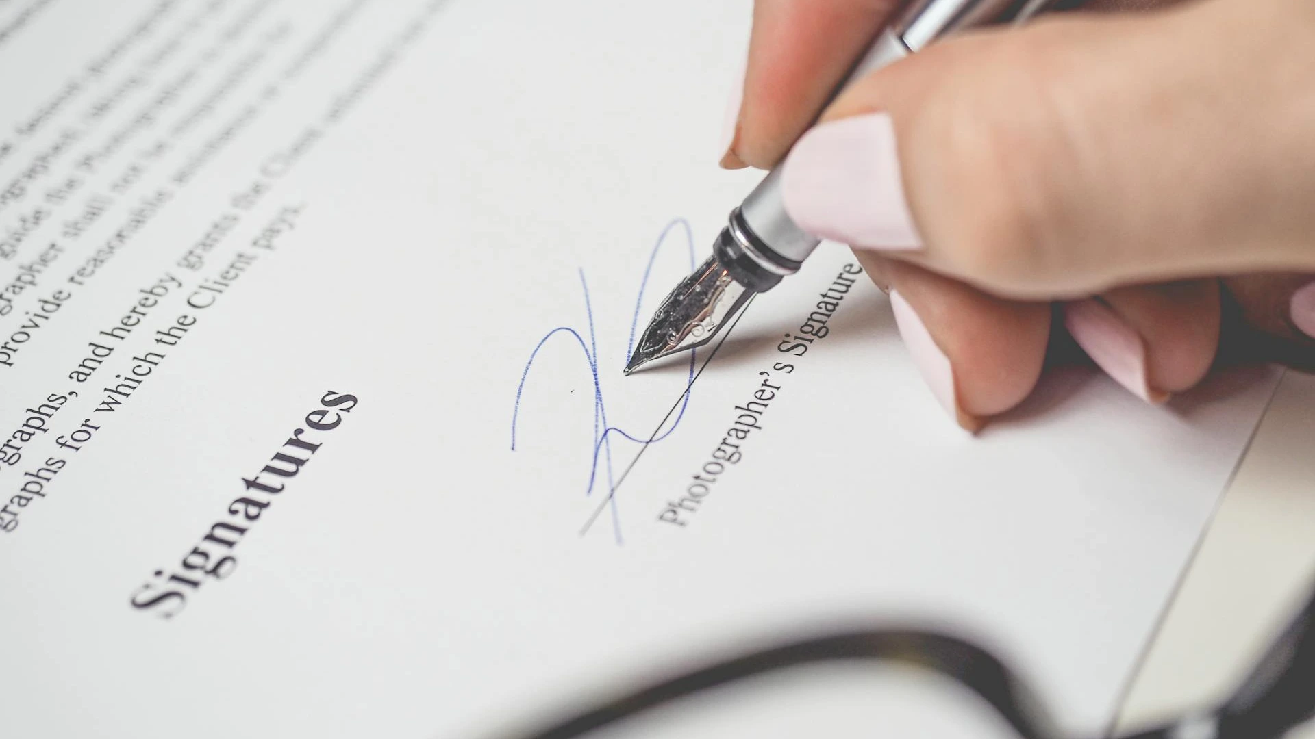 A publishing contract document representing AI clauses and author rights