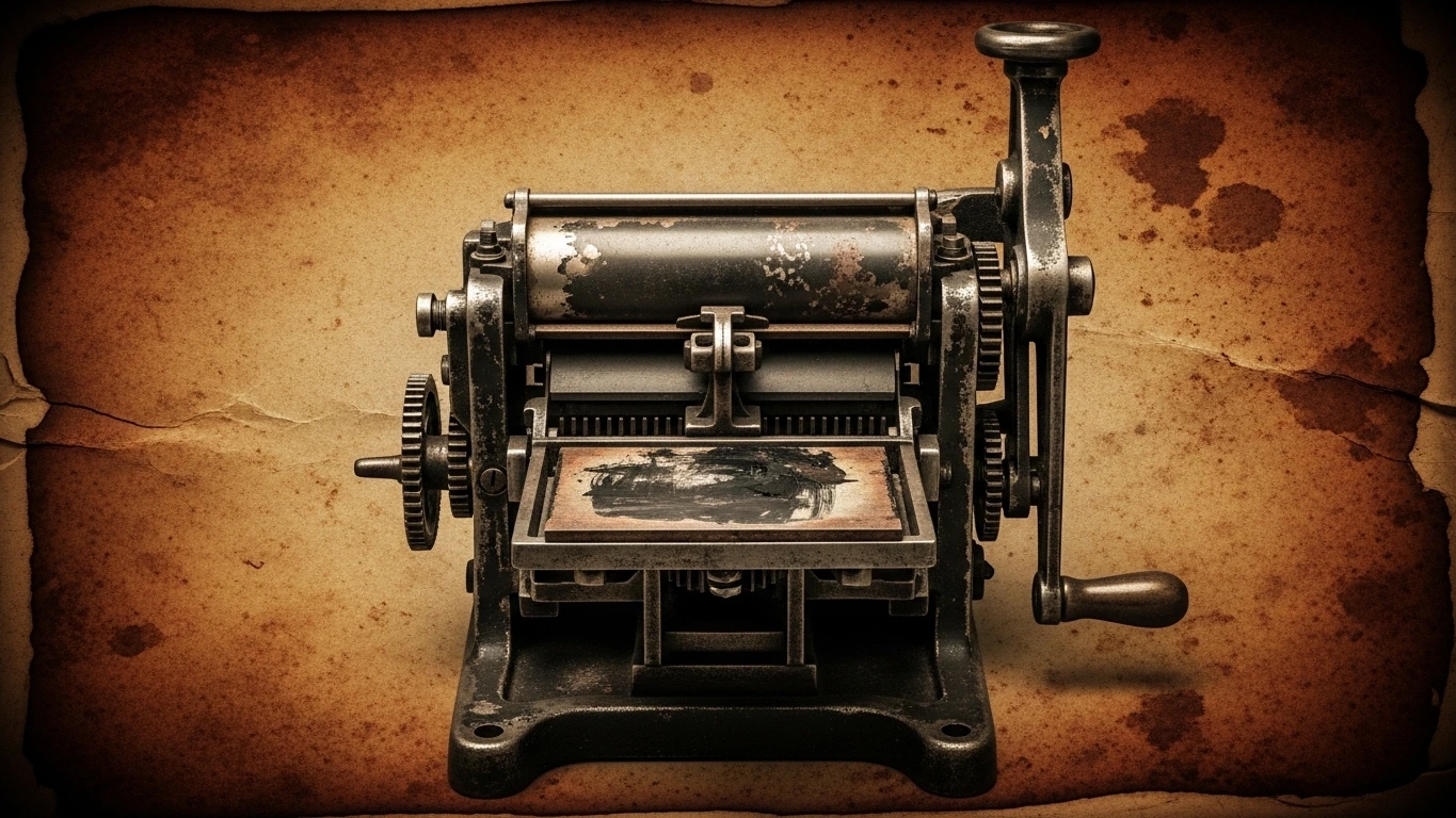 an antique printer
