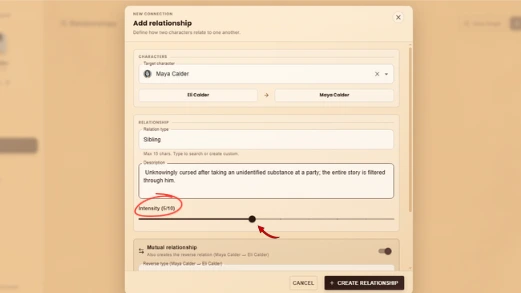 Define & Rate the Relationship in WriteO