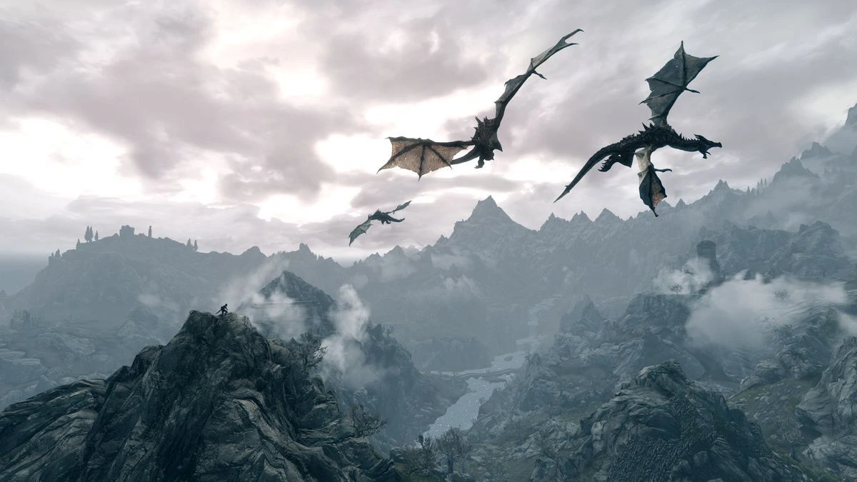fourth wing dragon landscape