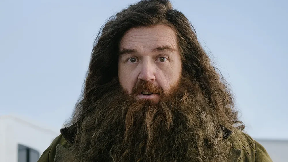 Nick Frost as Rubeus Hagrid in HBO's Harry Potter series 2026 