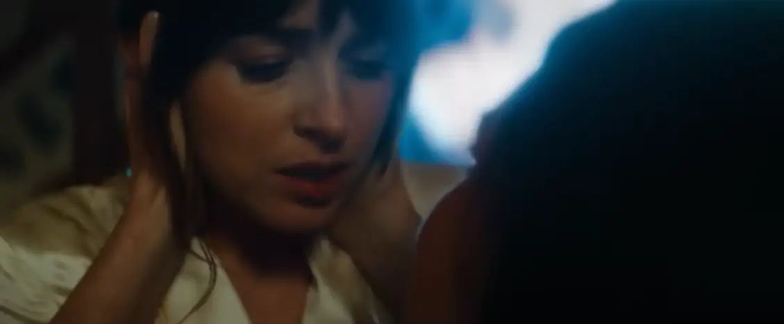 nne Hathaway as Verity Crawford and Dakota Johnson as Lowen Ashleigh in Verity (2026), directed by Michael Showalter for Amazon MGM Studios
